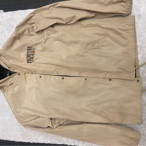 Primitive Skateboarding Tan Jacket Button Up Mens Size Medium